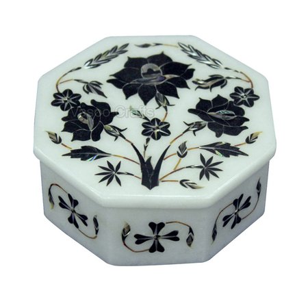 Large Jewelry Box Marble Inlay Handmade Box | Etsy