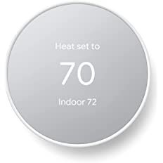 Amazon.com: Google Nest Thermostat - Smart Thermostat for Home - Programmable Wifi Thermostat - Snow : Clothing, Shoes & Jewelry