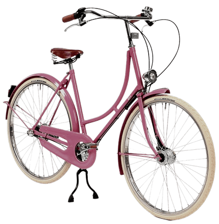 retro pink bicycle png