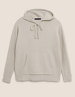 Soft Touch Textured Knitted Hoodie | M&S Collection | M&S