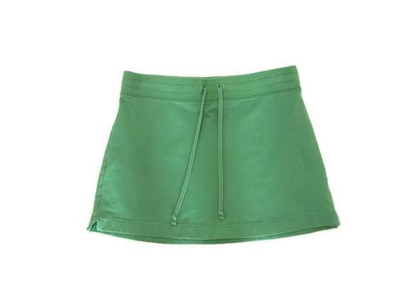 Vintage Green 90s Mini Skirt | Etsy