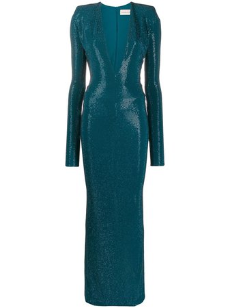 Alexandre Vauthier Long rhinestone-embellished Dress - Farfetch