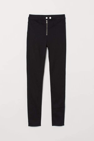 Twill trousers - Black