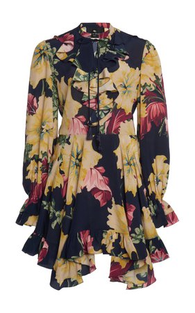 Floral Silk Mini Dress By Etro | Moda Operandi
