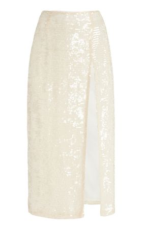 Sequin High-Waisted Midi Skirt By Lapointe | Moda Operandi