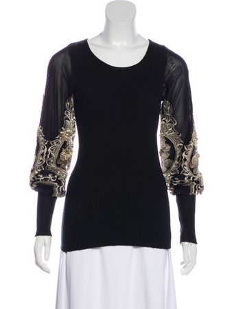 D&G Embroidered Long Sleeve Top - Clothing - WDG49847 | The RealReal