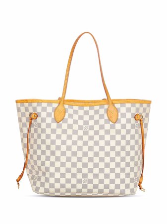 Louis Vuitton 2010 pre-owned Damier Azur Neverfull MM Tote Bag - Farfetch