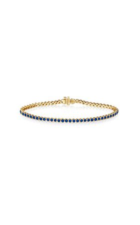 18k Gold Aura Sapphire Riviere Bracelet By Briony Raymond | Moda Operandi