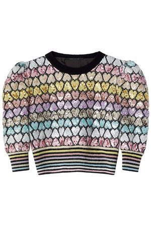Women's Marc Jacobs Heart Knit Mohair Blend Sweater ($1,500)
