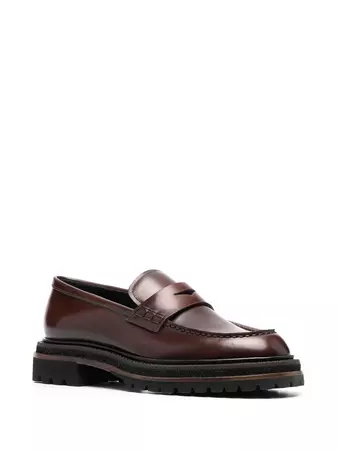 Fratelli Rossetti Leather Penny Loafers - Farfetch