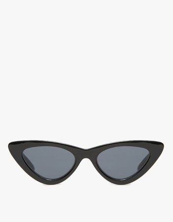 Adam Selman x Le Specs The Last Lolita Sunglasses in Black/Smoke Mono | Need Supply Co.