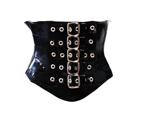 *clipped by @luci-her* 5 Strap Heavy Rubber Latex Corset – Venus Prototype Latex