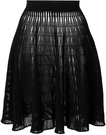 pleated sheer skirt