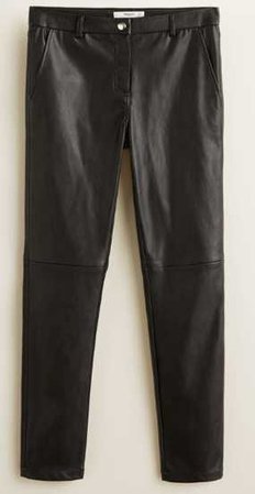 mango leather pants