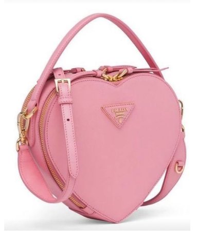 prada pink heart handbag