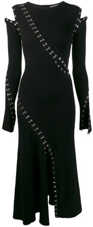 punk-inspired cut-out dress