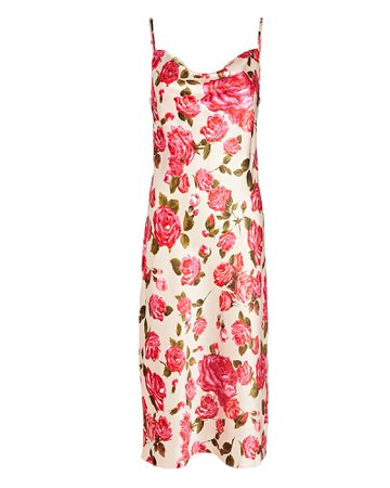 L'Agence Nyla Silk Floral Slip Dress | INTERMIX®