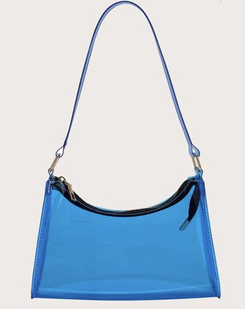 clear  blue purse