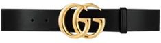 GUCCI GG-logo raw-edge leather belt