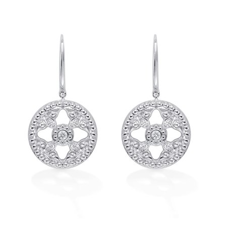 mappin and webb empress white gold diamond drop earrings