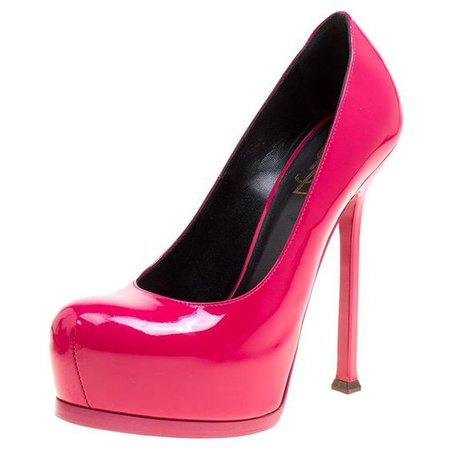 yves saint laurent heels pumps hot pink