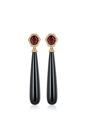18k Yellow Gold Multi-Stone Earrings By Goshwara | Moda Operandi