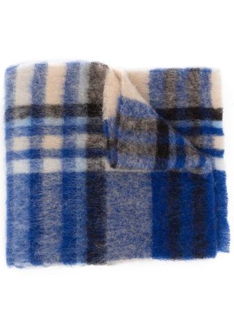 Acne Studios Checked Knitted Scarf - Farfetch