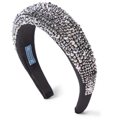Prada - Crystal-embellished headband | Mytheresa