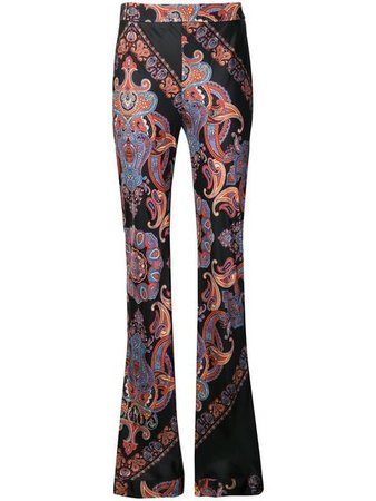 Chloé Tailored Flared Paisley Trousers