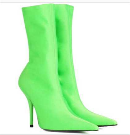 Balenciaga green boots