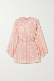 Stella McCartney | Crinkled silk-jacquard mini dress | NET-A-PORTER.COM