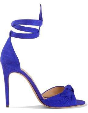 Clarita Knotted Suede Sandals