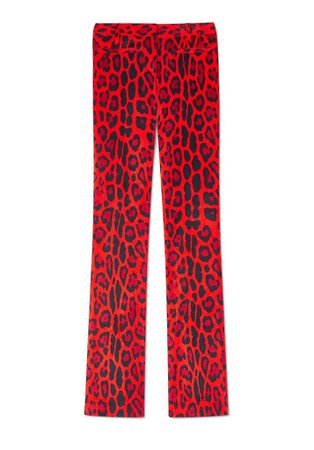 Kendall's Exact Tom Ford Pants | Kendall Jenner Red Animal Print Pants New York Fashion Week | POPSUGAR Fashion Photo 14