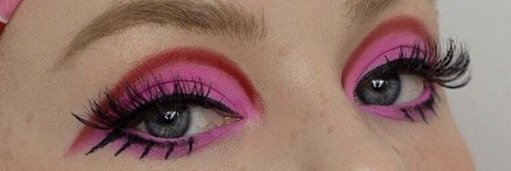 pink 70s makeup
