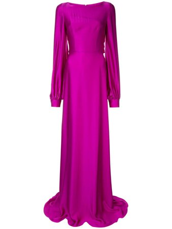 Safiyaa London Magenta Draped Dress - Farfetch