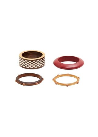 MANGO Pack wooden bracelets