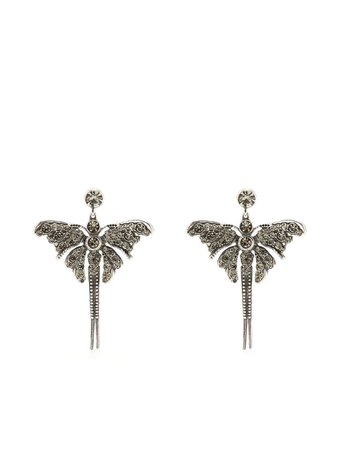 Alberta Ferretti butterfly-charm Drop Earrings - Farfetch