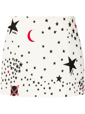 Valentino Optical Cosmo Print Skirt
