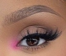 Pink eye makeup black girl