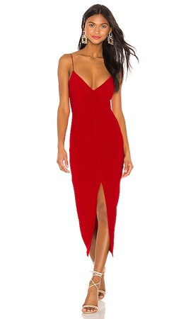 BEC&BRIDGE C'est Magnifique Split Dress in Red | REVOLVE