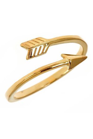 Sterling Forever | 14K Gold Vermeil Arrow Ring | Nordstrom Rack