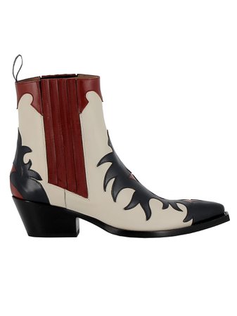 Sartore Multicolor Leather Ankle Boots