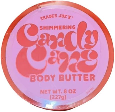 Amazon.com : Trader Joe's Shimmering Candy Cane Body Butter. NET WT. 8oz (227g) : Beauty & Personal Care