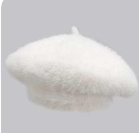 fluffy beret