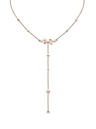Yoko London 18kt Yellow Gold Trend Freshwater Pearl And Diamond Necklace - Farfetch