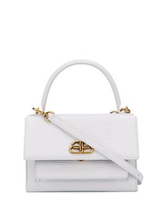White Balenciaga Sharp XS Tote Bag | Farfetch.com