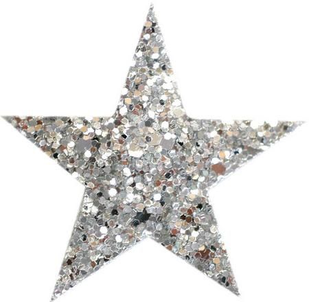 silver glitter star png - Clip Art Library