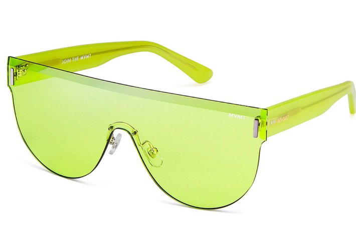lime green glasses