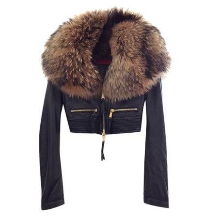fur collar leather jacket dsquared – Google pretraživanje