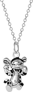 Amazon.com: Disney Winnie the Pooh Womens Sterling Silver Necklace - Tigger Pendant Necklace with 18-inch Chain Jewelry for Women : Clothing, Shoes & Jewelry